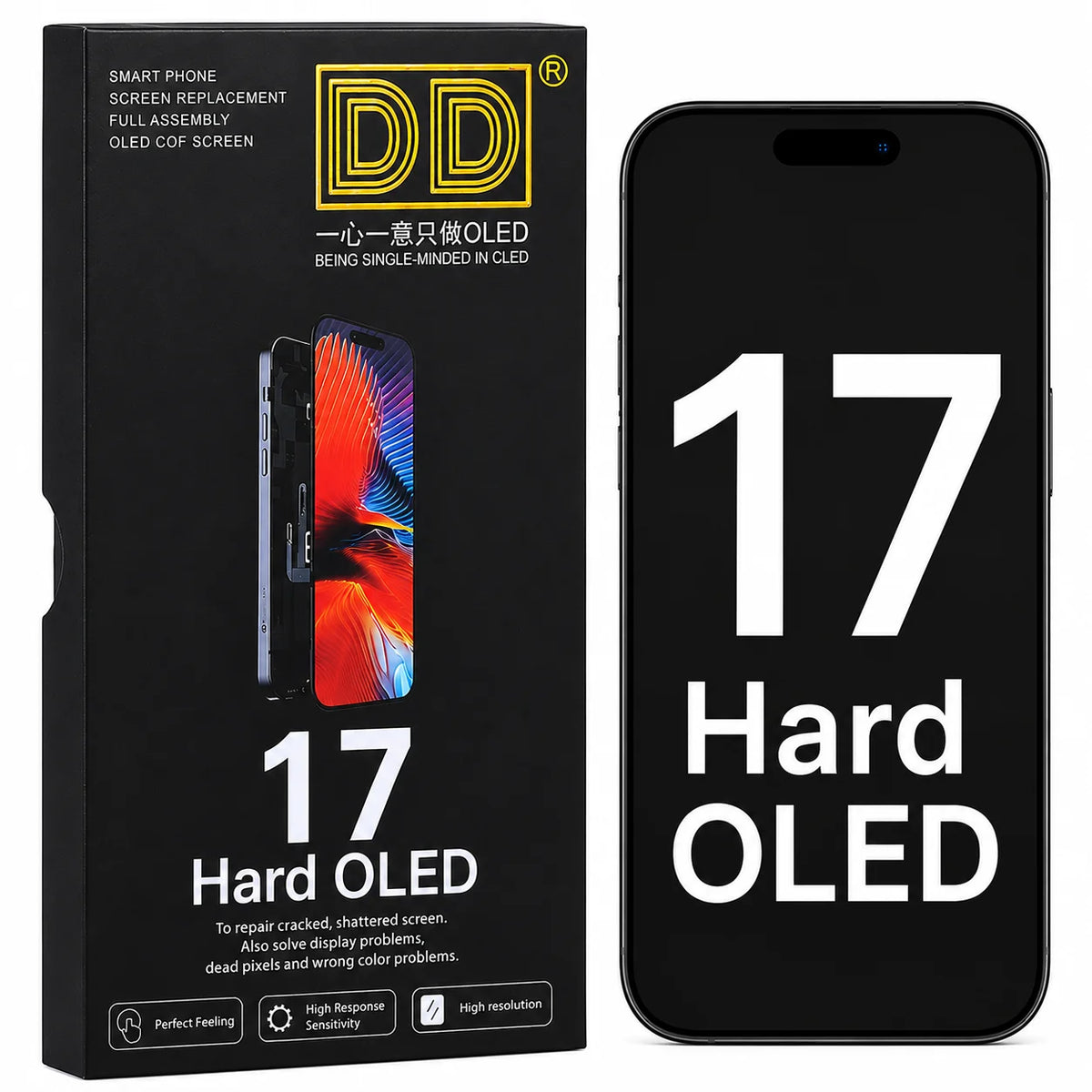 DD SOFT OLED Screen LCD  Display for iPhone 12 13 14 15 16 16e 17 Pro Max Touch Screen Digitizer Assembly Replacement