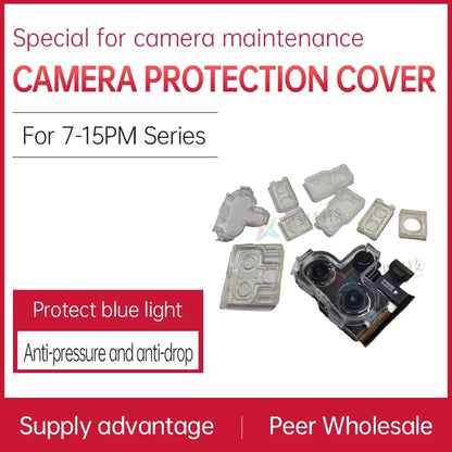 10Pcs Blu-ray Protective Cover for IPhone Camera 7 8 Plus X XS XR 11 12 13 14 15 Pro Max Plus Mini Plastic Cover Repair Tools