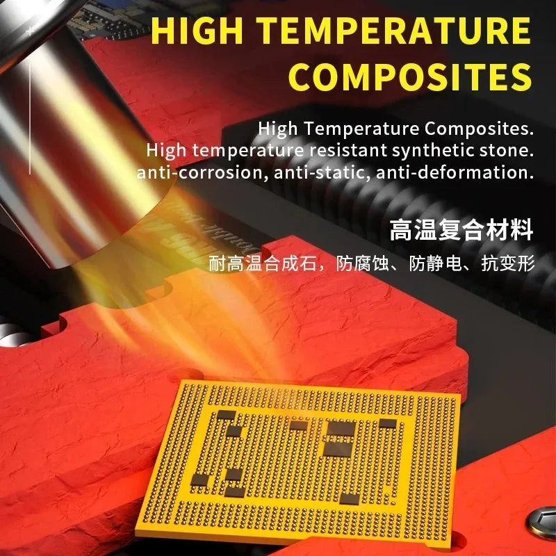MECHANIC MR6 Air Double Bearings Repair Fixtures PCB Board Holder Soldering Motherboard Chip Remove Glue Phone Maintenance Clamp