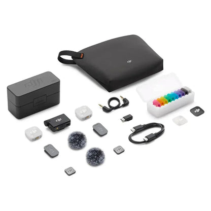 DJI Mic Mini 2 Mini Wireless Microphone High-Quality Audio Automatic Limiting to Prevent Audio Clipping 48-Hour Operating Time