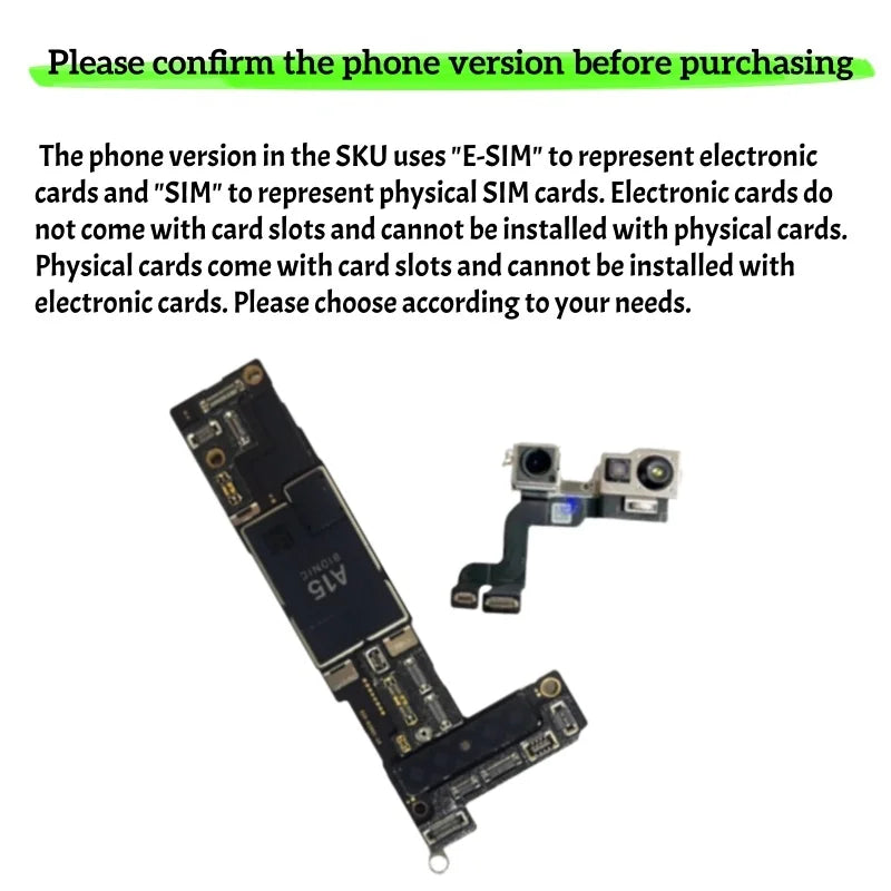 Fully Tested Unlocked Logic Board For iPhone 14 Plus Motherboard Clean ICloud E-SIM/SIM Version With/Without Face ID Mainboard