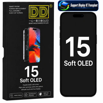 DD SOFT OLED Screen LCD  Display for iPhone 12 13 14 15 16 16e 17 Pro Max Touch Screen Digitizer Assembly Replacement
