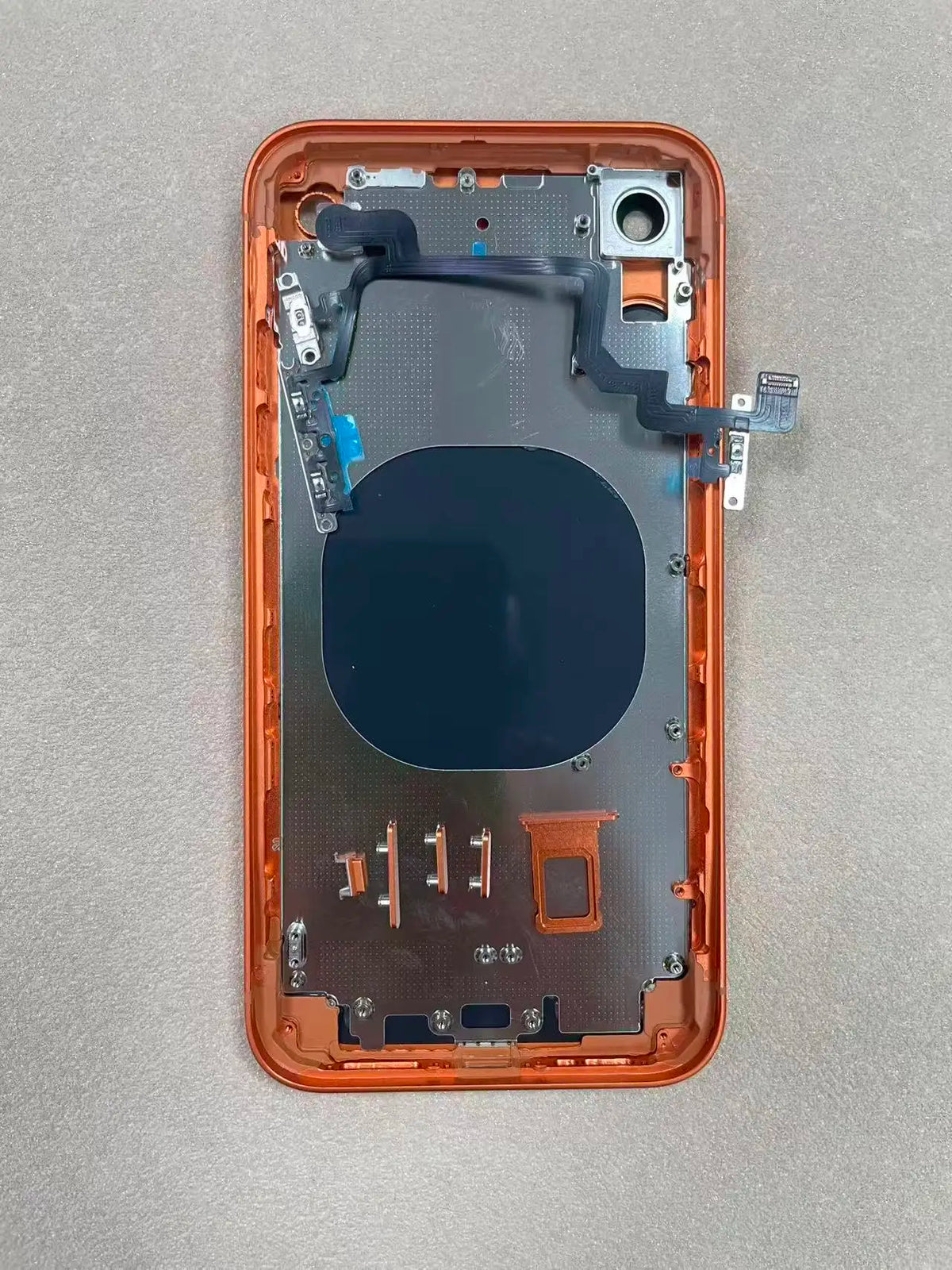 Kit de carcasa DIY para iPhone XR Convertir a 17 Pro Style, carcasa, botones laterales, flex, piezas de reemplazo y reparación del mod