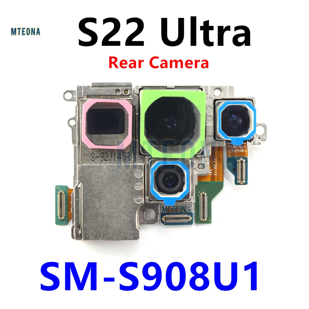 Back Facing Camera Set For Samsung Galaxy S22 Ultra 5G SM-S908B S908E/DS S908U S908N Phone Rear Main Camera Repair Spare Part