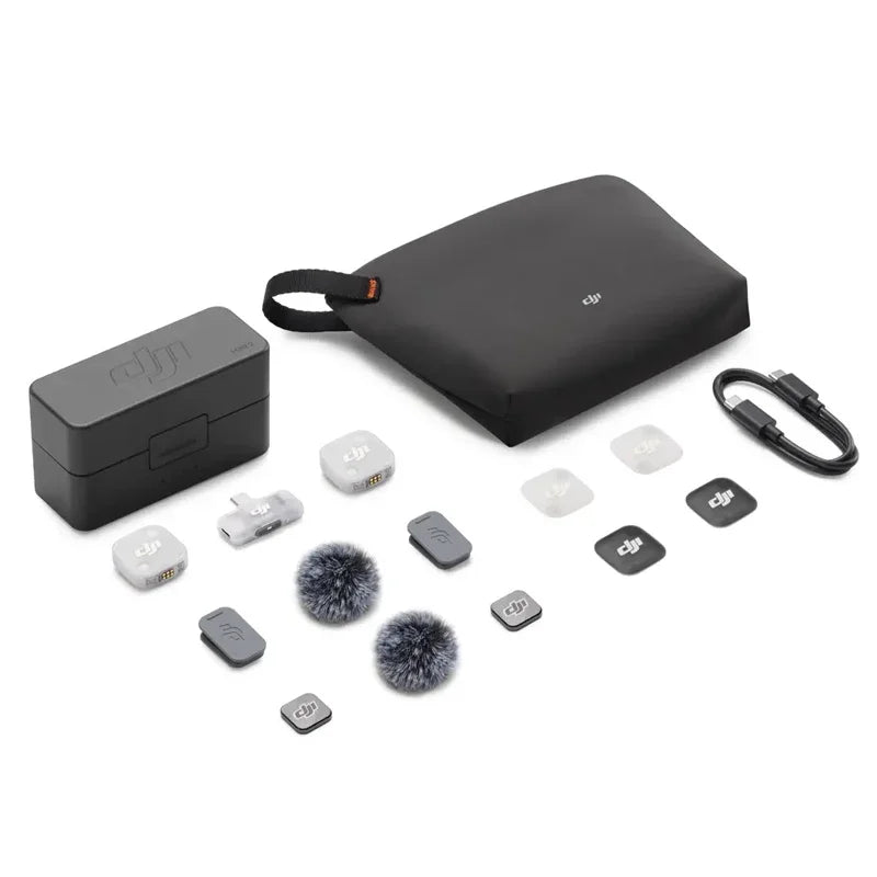 DJI Mic Mini 2 Mini Wireless Microphone High-Quality Audio Automatic Limiting to Prevent Audio Clipping 48-Hour Operating Time