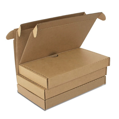 10Pcs Universal Mobile Phone Case Packaging Box Natural Brown Kraft Paper Box Thicken Corrugated Cardboard Box For Gift