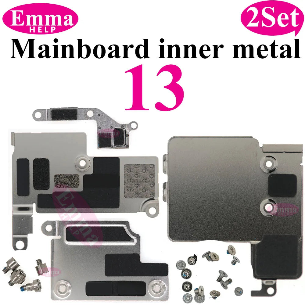 2Set Internal Mainboard Iron Plate Screws For iPhone 16 15 14 13 Pro Max Battery LCD Connector Fix Shield Metal Bracket Bolt