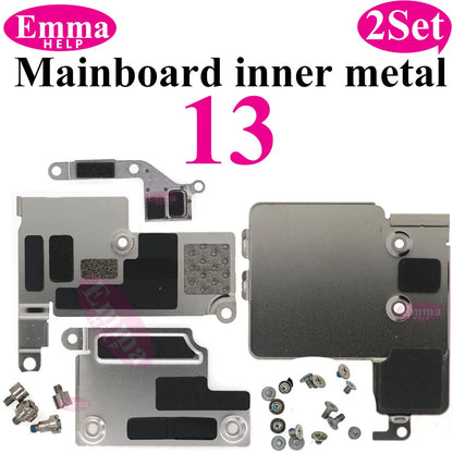 2Set Internal Mainboard Iron Plate Screws For iPhone 16 15 14 13 Pro Max Battery LCD Connector Fix Shield Metal Bracket Bolt