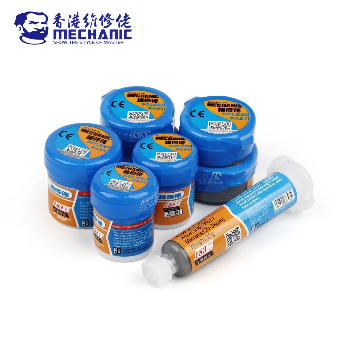 MECHANIC XG Series 183℃ Tin Solder Paste Environment Friendly Sn63 Soldering Flux for Mobile Phone IC CPU BGA SMD REPAIR