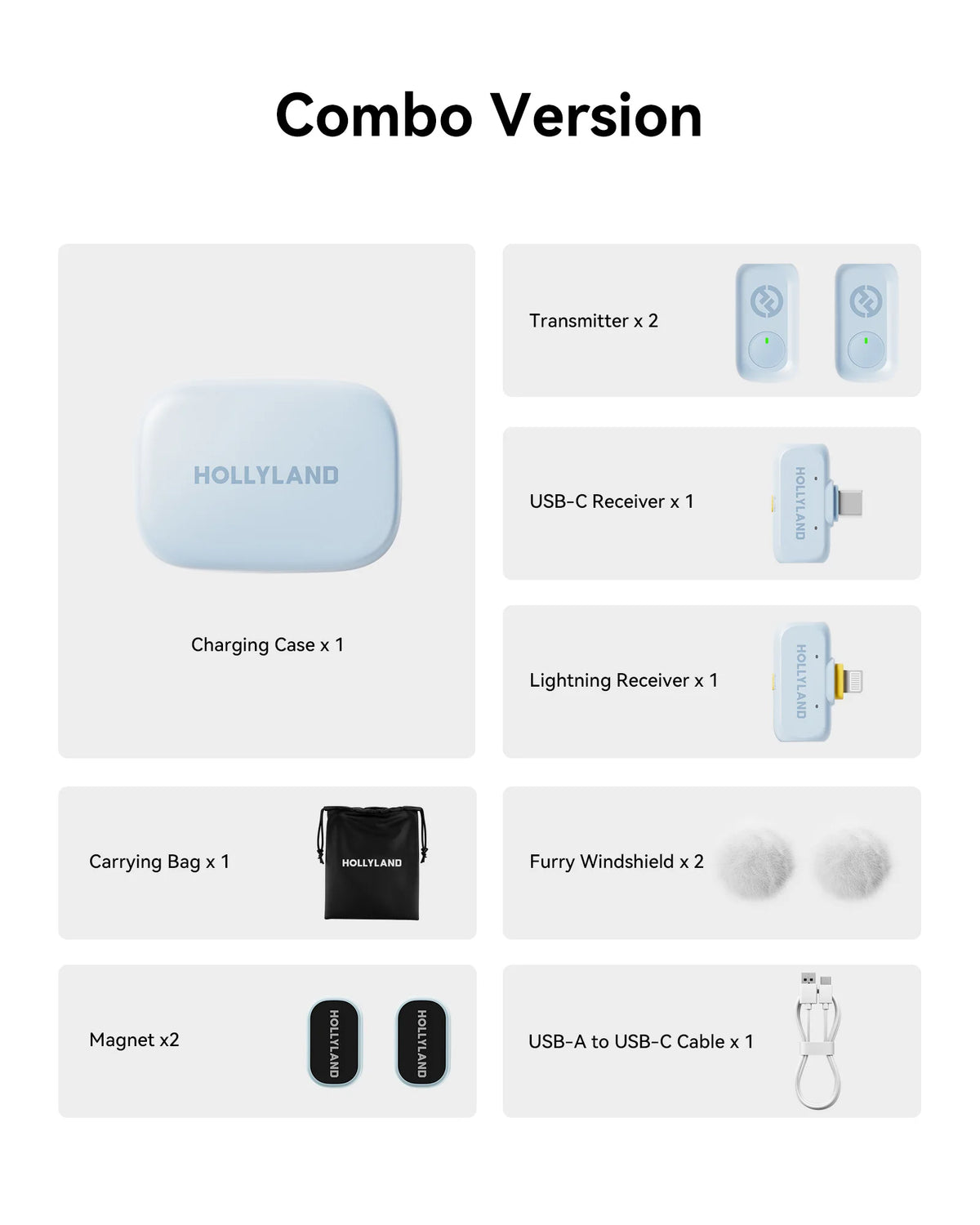 Hollyland LARK A1 Wireless Microphone for iPhone Android Micphone for Youtube Tiktok Vlogging Podcast Noise Cancellation Mic
