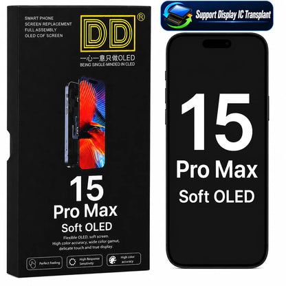 DD SOFT OLED Screen LCD  Display for iPhone 12 13 14 15 16 16e 17 Pro Max Touch Screen Digitizer Assembly Replacement