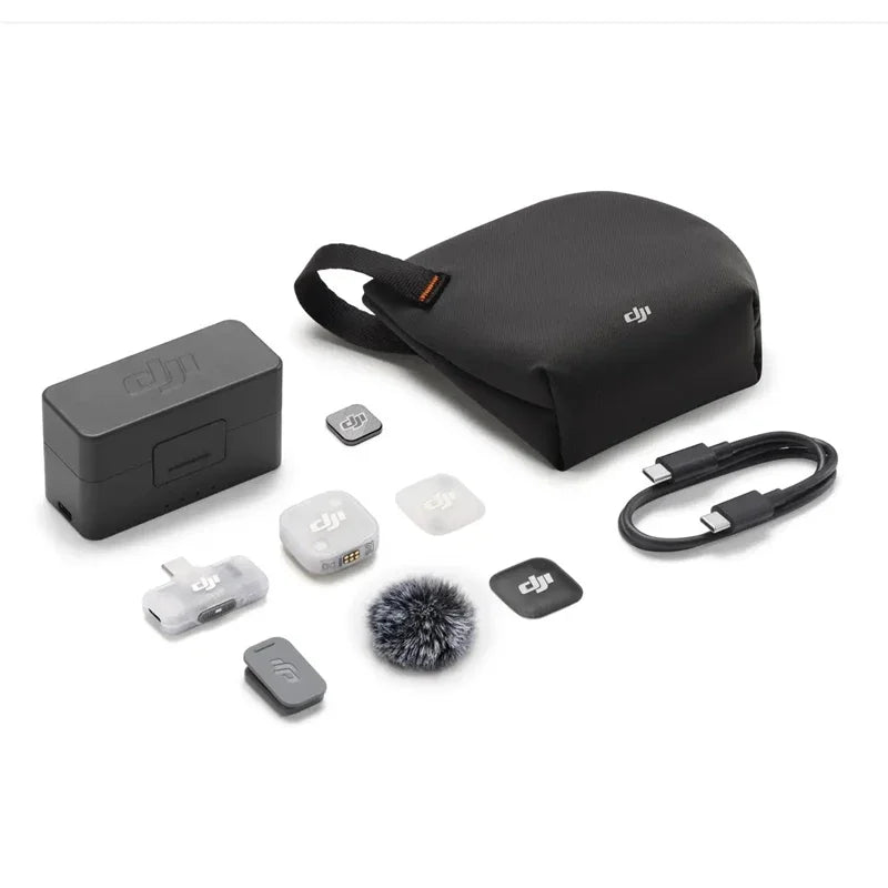 DJI Mic Mini 2 Mini Wireless Microphone High-Quality Audio Automatic Limiting to Prevent Audio Clipping 48-Hour Operating Time