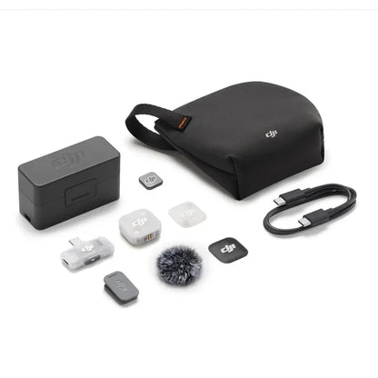 DJI Mic Mini 2 Mini Wireless Microphone High-Quality Audio Automatic Limiting to Prevent Audio Clipping 48-Hour Operating Time