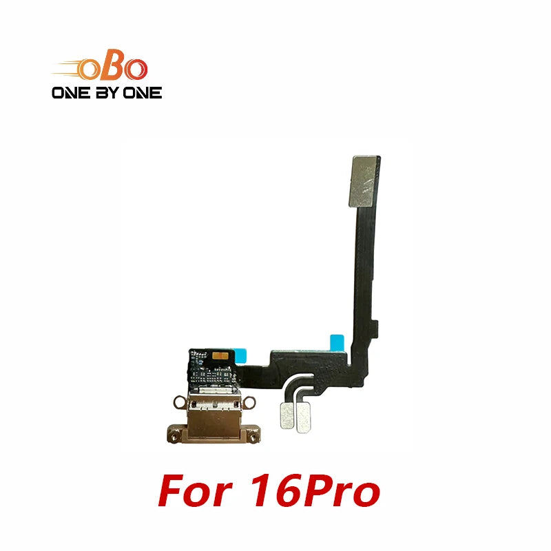 Dock Connector USB Charger Repair Charging Port Flex Cable for iPhone 16 PRO MAX Replacement Parts Natural Black White Titanium