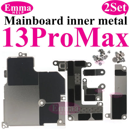 2Set Internal Mainboard Iron Plate Screws For iPhone 16 15 14 13 Pro Max Battery LCD Connector Fix Shield Metal Bracket Bolt