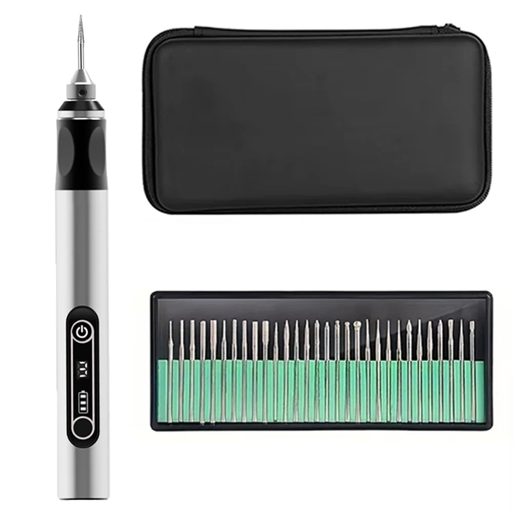 JANGKLIFE USB Cordless Rotary Tool Kit Woodworking Engraving Pen DIY For Jewelry Metal Glass Mini Wireless Drill