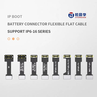 JTX Power Cable Battery Connector Soft FPC for IPhone 6-16 Pro Max Full Range Power-on Cables Repairs Soft-disk Battery Buckles