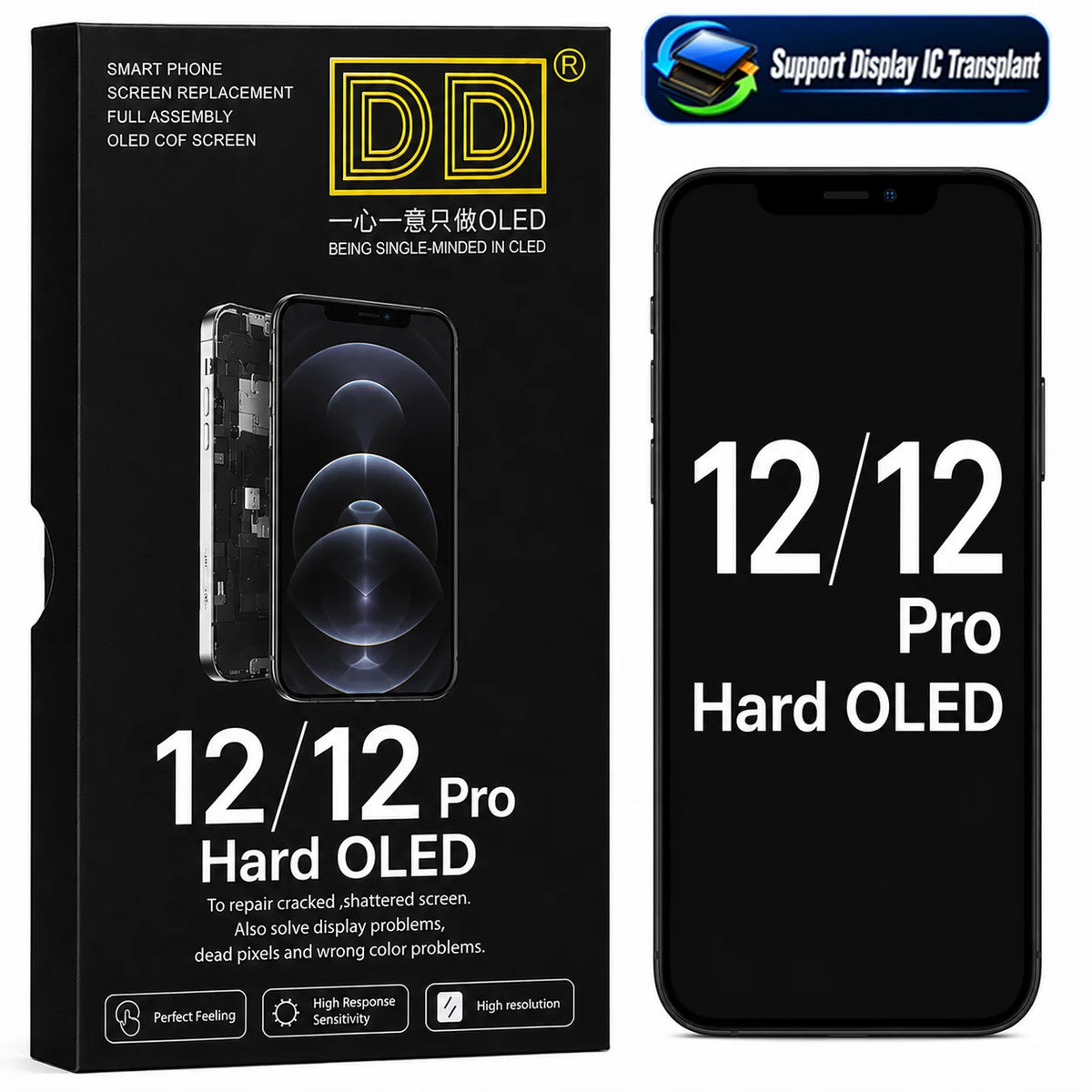 DD SOFT OLED Screen LCD  Display for iPhone 12 13 14 15 16 16e 17 Pro Max Touch Screen Digitizer Assembly Replacement