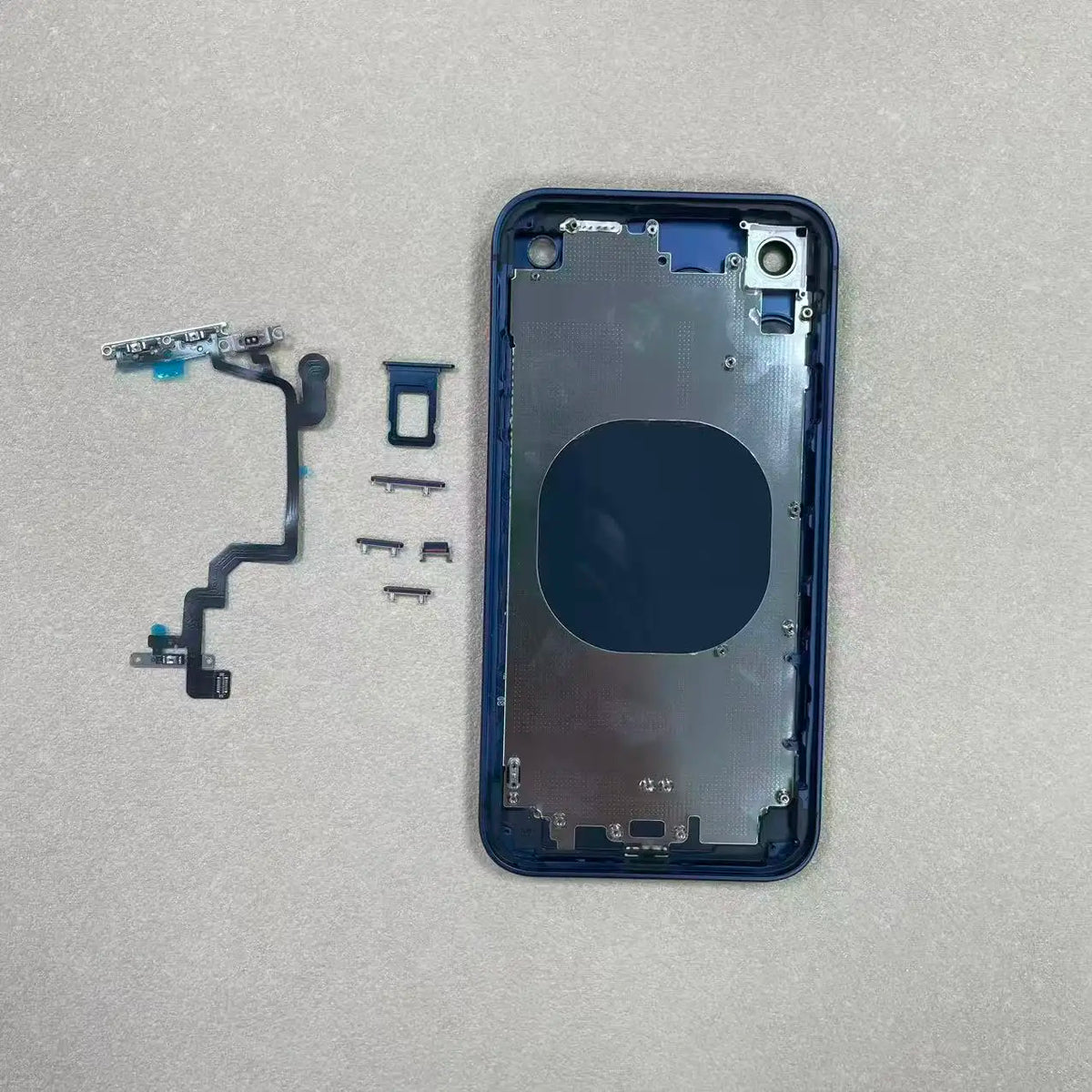 Kit de carcasa DIY para iPhone XR Convertir a 17 Pro Style, carcasa, botones laterales, flex, piezas de reemplazo y reparación del mod