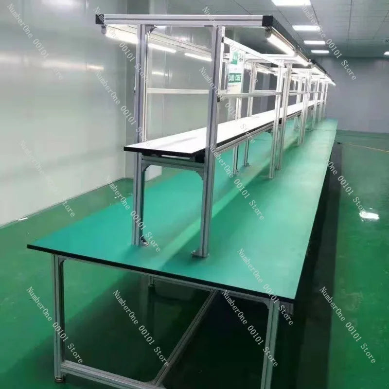 Mobile Phone Repair Anti-Static Workbench with LED Light,Assembly Line Circuit Board Repair and Quality Inspection Table