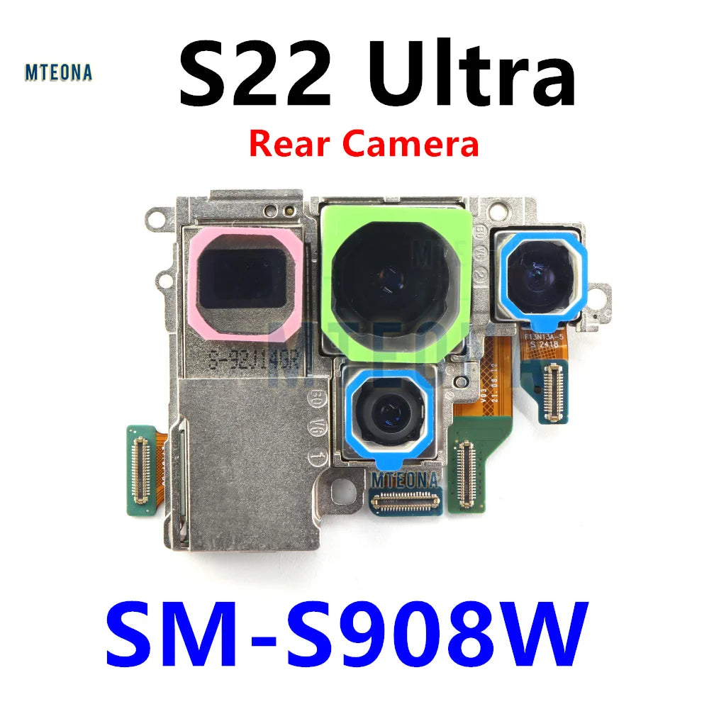 Back Facing Camera Set For Samsung Galaxy S22 Ultra 5G SM-S908B S908E/DS S908U S908N Phone Rear Main Camera Repair Spare Part