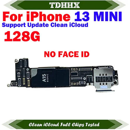 Free iCloud Motherboard For iPhone 13 Pro Max 128g/256g 512GB Mainboard With Face ID CleanediCloud Main Logic Board Ok Plate