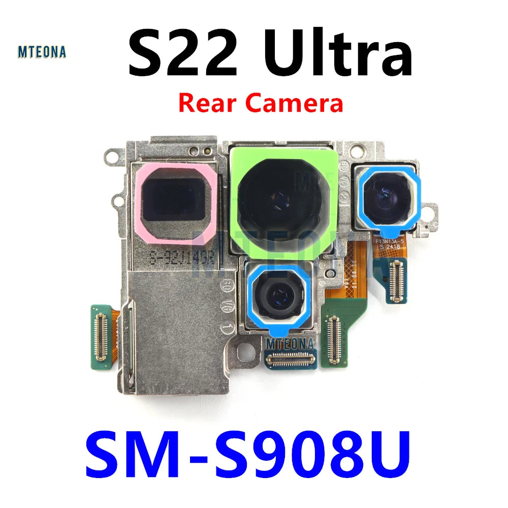 Back Facing Camera Set For Samsung Galaxy S22 Ultra 5G SM-S908B S908E/DS S908U S908N Phone Rear Main Camera Repair Spare Part