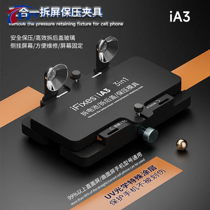 IFIXES IA3 LCD Screen Fixing Fixture Screen Frame Rear Cover Fixing Remove Glass for Mobile Phone Disassembly Repair Tool