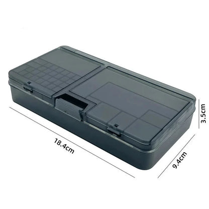 Bright Black Double-layer Electronic Component Storage Box Screw Accessories Organization Phone Repair Motherboard IC Collector