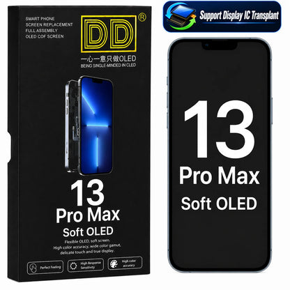 DD SOFT OLED Screen LCD  Display for iPhone 12 13 14 15 16 16e 17 Pro Max Touch Screen Digitizer Assembly Replacement